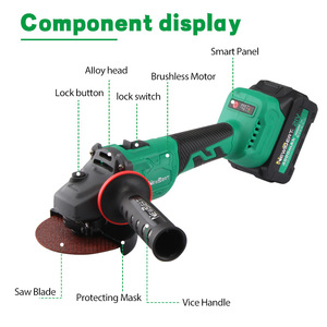 Amoladora Angular de Litio sin Escobillas de Grado Industrial de 21 V, Multifuncional para Cortar y Pulir, 7000 RPM, 1 Año de Garantía, CEUL - Product Image 2