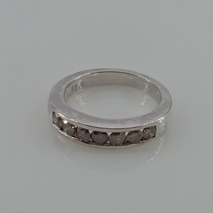 Bague en diamant brun Jewelspaark 0,85 carats, taille ronde, argent sterling 925, alliance de fiançailles pour femme - Product Image 4