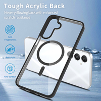 Étui de téléphone magnétique hybride TPU PC Sanfeng pour Samsung A16 A26 A36 A56 A57, antichoc, vente en gros, coque de téléphone portable transparente personnalisée
