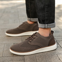 Nouvelles chaussures décontractées légères à lacets pour hommes, idéales pour l'été, avec absorption des chocs et respirabilité, en maille tricotée, pour le dropshipping transfrontalier.