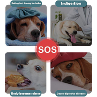 Bol d'alimentation lente interactif AMZ pour chien, anti-glouton, anti-ballonnements, pour une alimentation saine et lente