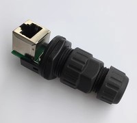 Prise de panneau RJ45 vers prise connecteur Ethernet 8P8C prise RJ45 femelle à angle droit montage sur panneau