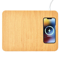 Tapis de souris sans fil 15W, petite taille, tapis de souris de bureau, logo personnalisé, cadeau promotionnel pour entreprise, OEM ODM, accessoire de bureau