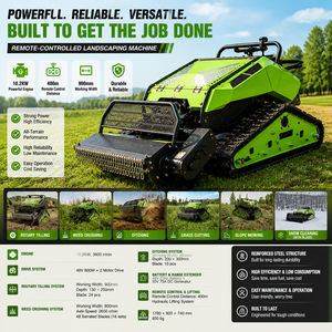 Free shipping Farm Use Remote <b>Control</b> Lawn Mower Multi-Functional Crawler Grass Cutting Equipment - Product Image 2
