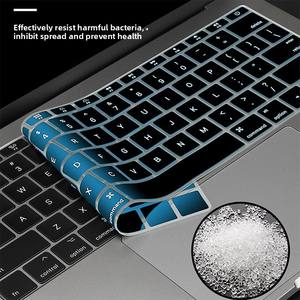 Cubiertas de teclado de silicona de idioma al por mayor para <span class=keywords><strong>Macbook</strong></span> <span class=keywords><strong>Pro</strong></span> 13 15 Air A2941A1369 - Product Image 5