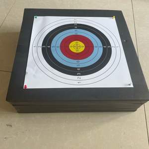 Tablero de tiro con arco engrosado, resistente a impactos de alta densidad, con papel de objetivo estándar, objetivo de entrenamiento portátil y duradero - Product Image 4