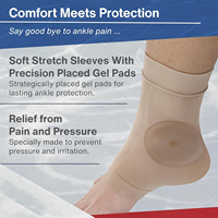 Chaussettes de patinage premium avec coussinets en SEBS et gel pour la protection des os, idéales pour le patinage artistique, le hockey, le roller et le ski en bottes.