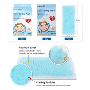 <span class=keywords><strong>Patch</strong></span> de refroidissement Hydrogel <span class=keywords><strong>Fever</strong></span> avec logo personnalisé Patchs de refroidissement instantané OEM à faible quantité minimale de commande pour fournitures de thérapie de rééducation - Product Image 2