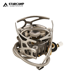 Réchaud de camping multifuel STARCAMP 1000ml <span class=keywords><strong>pour</strong></span> randonnée et camping en solo, compatible essence, <span class=keywords><strong>pétrole</strong></span> et gaz - Product Image 4