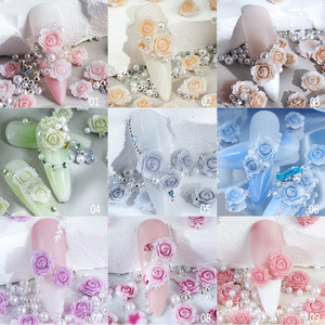 Decoraciones de Uñas en Oferta, Flores de Resina 3D, Adornos Acrílicos de Flores para Uñas, para Arte de Uñas de San Valentín - Product Image 6