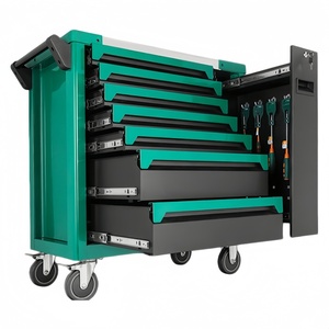 Herramientas de Reparación de Automóviles de Alta Calidad, Gabinete de Herramientas Rodante y Carro de Herramientas Móvil de Siete Cajones con Juego de 369 Piezas - Product Image 1