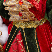 Ornement de poupée de Noël Mme Claus 30/45/80/120 CM Noël Mr et Mme Claus debout Figure Père Noël et Mme Claus
