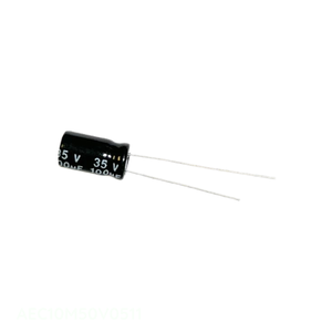 Authorized Distributor Through Hole AEC10M50V0511 10 uF CAP ALUM 10UF 20% 50V RADIAL TH Capacitor - Product Image 1