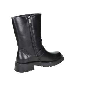 Stivaletti bassi da donna Xti 143441 in pelle nera con dettaglio fibbia, alla moda - Product Image 5