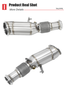Downpipe per <span class=keywords><strong>BMW</strong></span> N26 220i/228i/320i/328i/420i/428i/<span class=keywords><strong>ix</strong></span> F20 F21 F22 F30 F32 F33 2.0T in Acciaio Inox 304 SYPES - Product Image 4