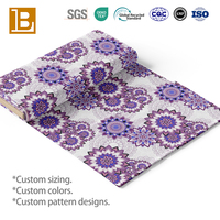 Tissu imprimé en rayonne 100% personnalisé, style ethnique vintage, imprimé paisley, grande fleur mandala, pour vêtements pour femmes, vente en gros BILU