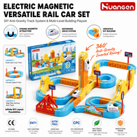 Jouets de train à construire soi-même KZHM, jouets électriques magnétiques pour enfants, kits de train, jouets éducatifs STEM Montessori pour enfants, cadeaux