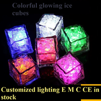 Meilleurs cubes de glace LED lumineux multicolores, étanches, à lumières clignotantes, effet pailleté pour fêtes, bars, clubs, boissons de mariage