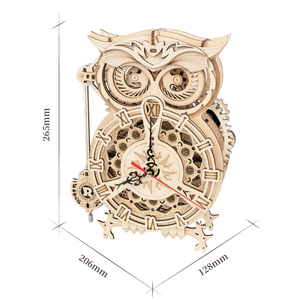 CPC certifié Robotime bricolage mécanique hibou horloge modèle Kits 3d en bois <span class=keywords><strong>Puzzle</strong></span> USA livraison directe - Product Image 2