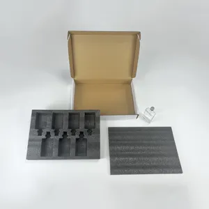 HENGXING กล่องกระดาษลูกฟูกแบบพับได้มีช่องใส่จดหมาย,กล่องบรรจุภัณฑ์แบบแบนพิมพ์โลโก้ได้ตามต้องการ