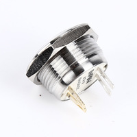 ONPOW 19mm micro opération interrupteur à bouton-poussoir de voyage avec borne à broche MTA19F-10E/J/S