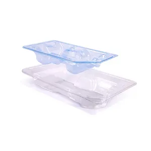 Özel tek kullanımlık tıbbi cihaz paketleme PETG Blister plastik tepsi