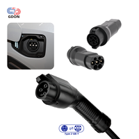 Adaptateur GDON J1772 vers GB/T 32A 250V AC, convertisseur de charge pour véhicules électriques, SAE Type 1 vers norme chinoise GBT pour borne de recharge domestique EVSE