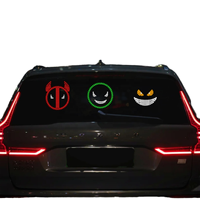 JYGD LED Devil Eye écran Mobile USB contrôlé Automobile fenêtre arrière lumière d'affichage nouveaux accessoires de voiture en plastique élégant