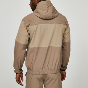 High Quality Zipper Jacket Custom Colorblock <strong>Khaki</strong> Casual Windbreaker for <strong>Mens</strong> Lightweight <strong>Men</strong> <strong>Tracksuit</strong> - Product Image 5