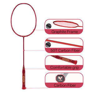 YODIMAN En stock Dernières raquettes de <span class=keywords><strong>badminton</strong></span> personnalisées de grandes marques, en fibre de carbone tressée, légères, haute rigidité, dureté modérée - Product Image 3