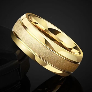 <span class=keywords><strong>Coolstyle</strong></span> đồ trang sức của 6mm mạ vàng phun cát vonfram Vòng Thời Trang engagement Wedding ban nhạc cho nam giới Quà Tặng Đảng kỷ niệm - Product Image 2