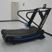 Tapis roulant incurvé YG FITNESS YG-T011-1, vente en gros d'usine, prix bas, tapis roulant manuel commercial, machine de tapis roulant commercial