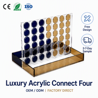 Jeu de société en acrylique coloré sur mesure, plateau de jeu quatre-en-un, fabrication sur mesure en usine