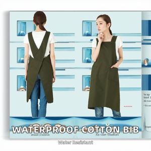 Nuevo Delantal de Algodón Impermeable y Moderno para Adultos, con 1-4 Bolsillos, sin Mangas, para Cocina, Catering, Repostería, Camareros y Trabajo - Product Image 2