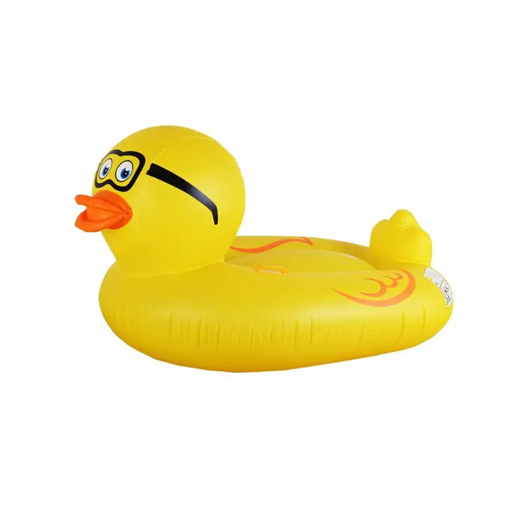 Flotteur de piscine gonflable géant en PVC, grande taille, jaune, en caoutchouc, pour adultes