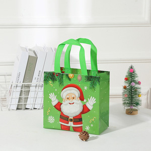 Bolsa de almacenamiento Bolsa de compras de almacenamiento de regalo plegable no tejida Bolsa impermeable Regalo promocional de Navidad Diseño novedoso - Product Image 1