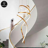 Grande Bulle LED Suspension Moderne Design Minimaliste pour Maison AC Plafond Télécommande pour Salon Chambre Escalier
