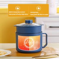 Casserole multifonctionnelle pour la maison, vente en gros d'usine, chauffage rapide, 600W, mini casserole électrique, portable, antiadhésive