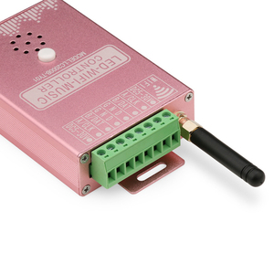 Jiuan Wifi âm nhạc điều khiển lc2000b DC 5-30V SPI RGB <span class=keywords><strong>LED</strong></span> Built-in microphone DMX512 thông minh điều khiển <span class=keywords><strong>RJ45</strong></span> Thác 20m - Product Image 4