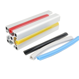 Kích thước tùy chỉnh đầy màu sắc t Khe nhôm đùn nhựa Dải con dấu PVC ABS t theo dõi đùn U kênh hồ sơ bìa dải - Product Image 5