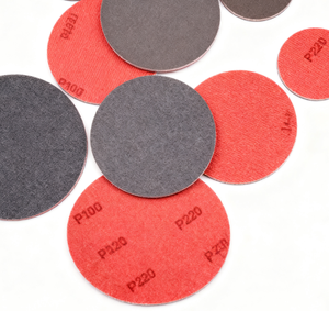 Sünger zımpara PVC taban kare 100mm 1mm 0-3000 Mesh ahşap ihracat yazdırılabilir özelleştirilebilir Logo OEM kum kadife destek - Product Image 5