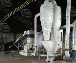 1 2 ton per good quality wood crusher <strong>hammer</strong> <strong>mill</strong> <strong>with</strong> <strong>cyclone</strong> hour factory used Rotex Master - Product Image 4