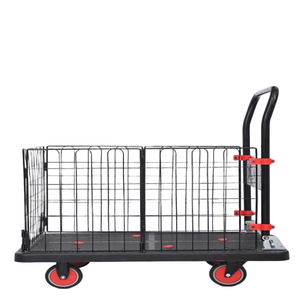 Carrello Pieghevole per Trasporto Pesante con Ruote in PU per Casa, Magazzino e Officine - Product Image 4