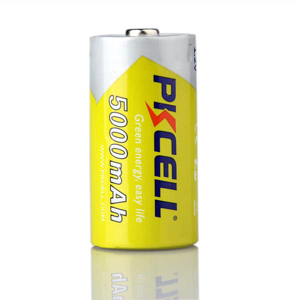 PKCELL c Size 1.2V NIMH Rechargeable Battery Large Capacity Cells 4500mAh 5000mAh Available