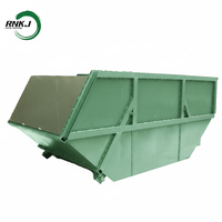 Conteneur de transfert de déchets industriels RNKJ Hook Lift Skip Bin avec poignées de levage
