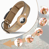 Collier GPS pour animaux de compagnie en nylon durable, réglable, écologique, imperméable, respirant, avec suivi en temps réel pour chiens et chats
