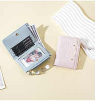 Dompet Wanita Pendek Baellerry Model Terbaru, Dompet Lipat Tipis untuk Wanita dan Remaja Putri, Dompet Koin dengan Ritsleting, Bahan Kulit PU
