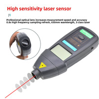 Tachometer Digital Laser Fotoelektrik Non-kontak Pengukur Kecepatan Motor Pengukur Kecepatan Rotasi Tipe Rol Mekanis DT2234C