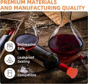 Tapones de Silicona Reutilizables de Grado Alimenticio para Botellas de Vino, Ajuste Universal para la Mayoría de las Botellas, Sellado Hermético para Whisky, Vodka y Salsas, Esencial para Bares - Product Image 4