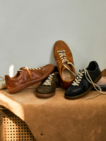 Chaussures décontractées vintage pour hommes, style de marque de créateur, en cuir de cheval lavé, semelle souple et légère, faites à la main, effet vieilli, vente en gros